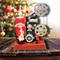Wizardi Santa's Movie Projector Christmas Village Decoration with LED Lights